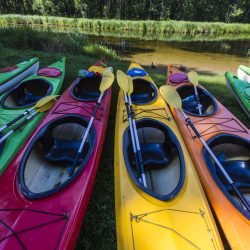 Colorful Fiberglass Kayaks